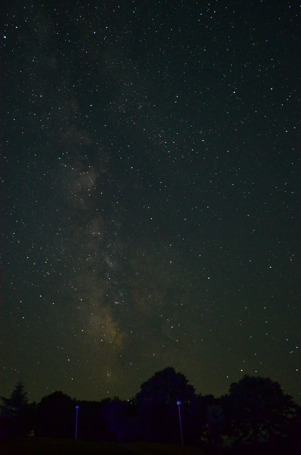 青い光が・・・