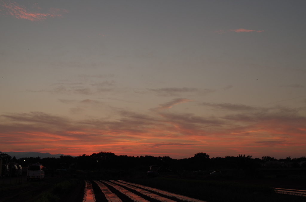 今日の夕焼け