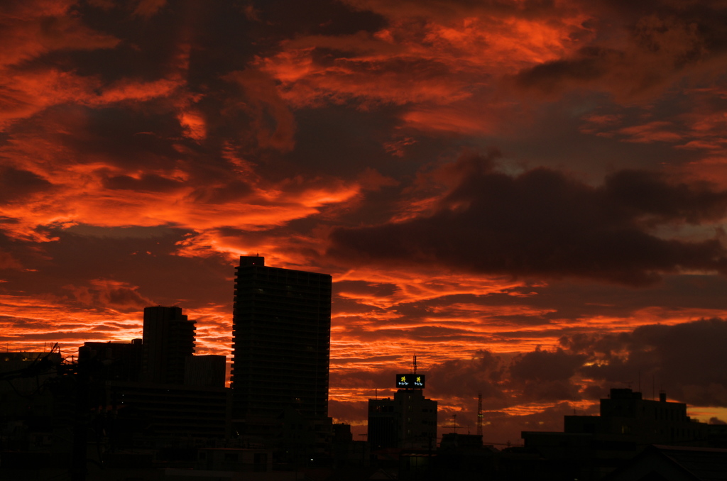 赤い空