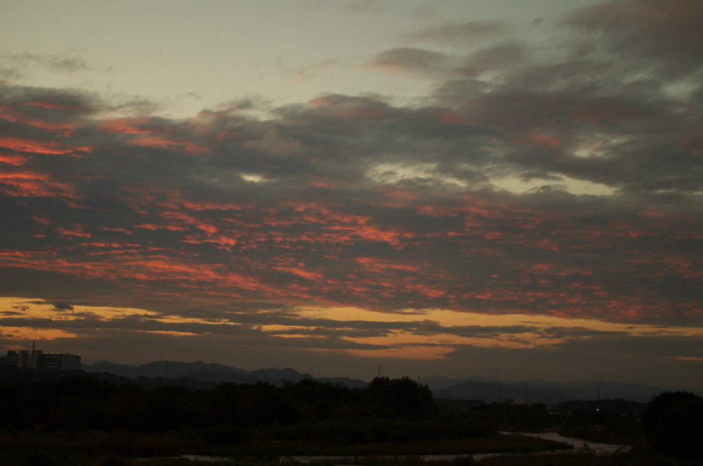 相模川の夕景