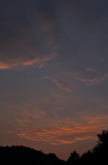 昨日の夕焼け