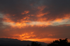 今日の夕景