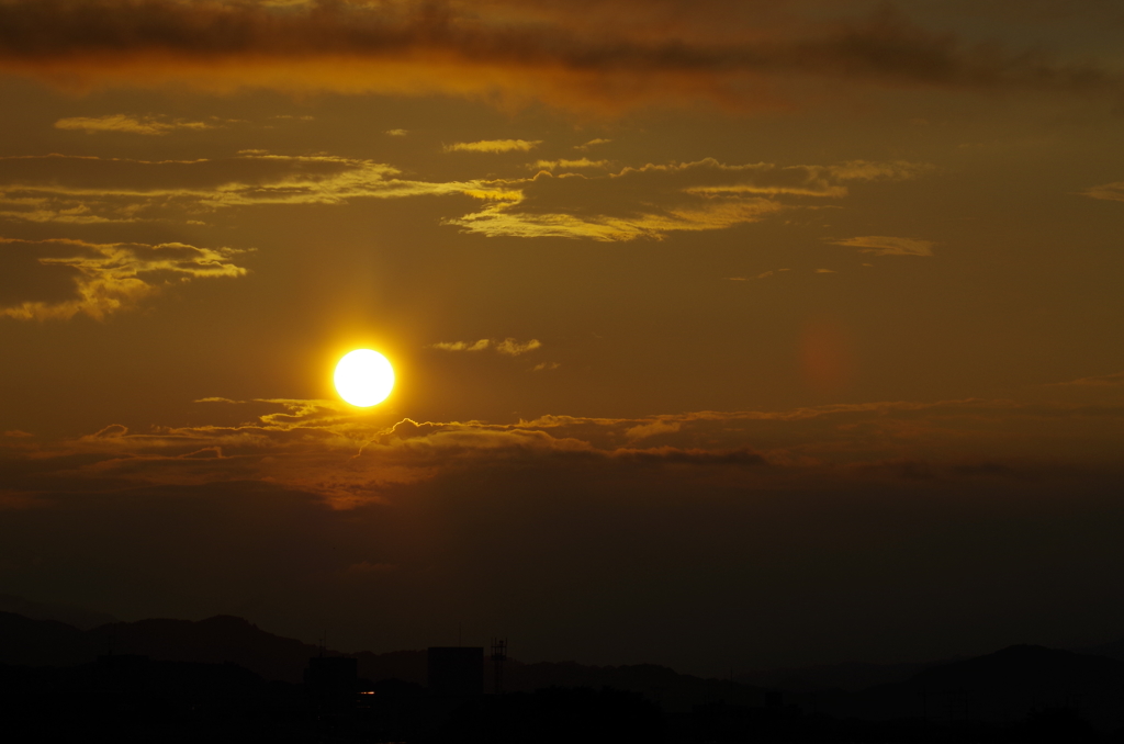 夕日