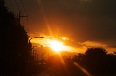 夕日