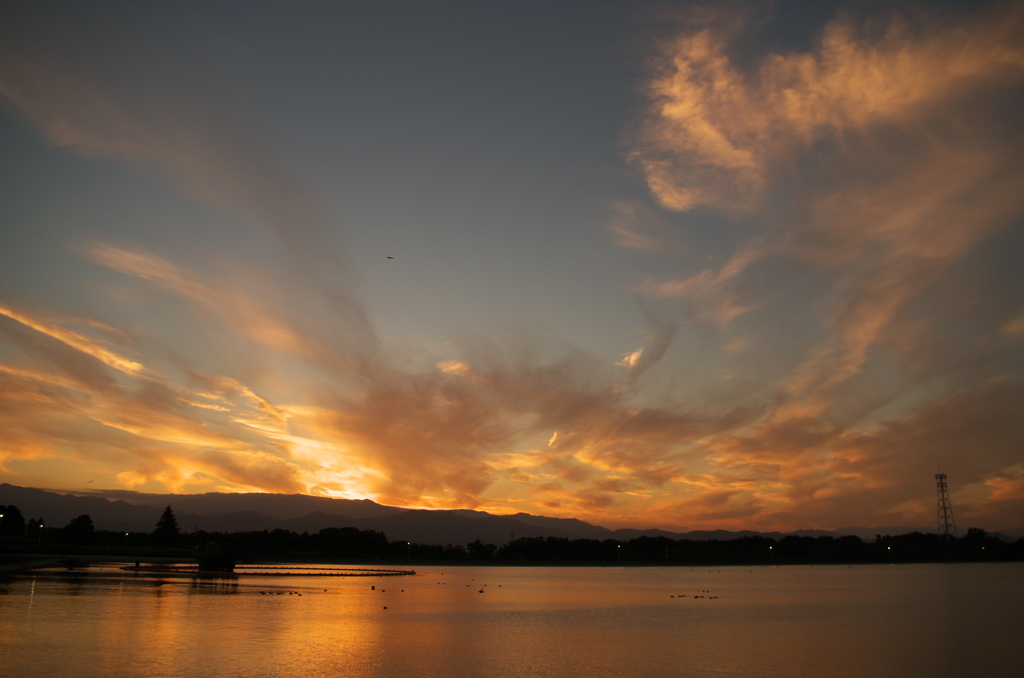 今日の夕景