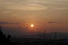 今日の夕焼け