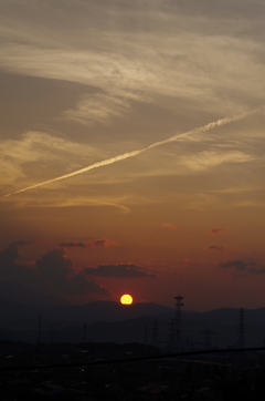 今日の夕焼け
