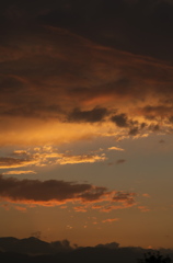 染まる雲