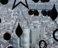 スカイツリーの中から