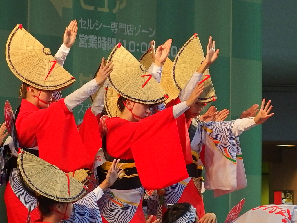 千里中央で阿波おどりしてた！