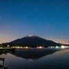 夜空と富士