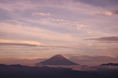 甘利山からの夕焼け