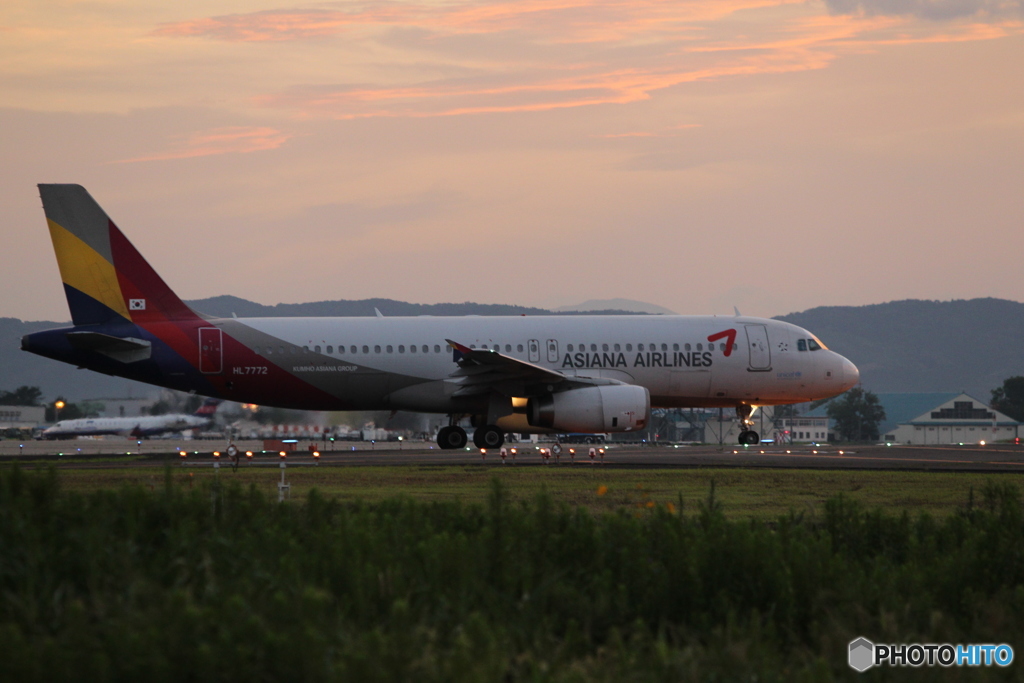 仙台空港   ちょい夕焼け