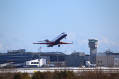 仙台空港離陸