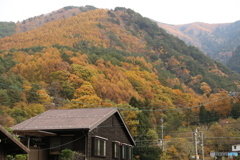 奈良井宿　紅葉