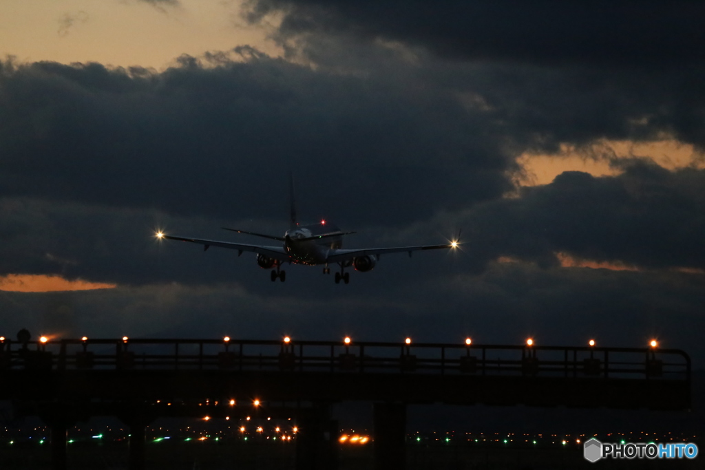 仙台空港　誘導灯