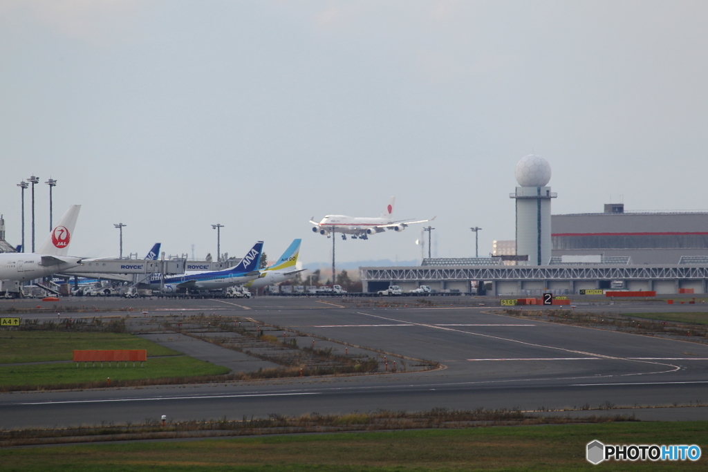 千歳空港　政府専用機
