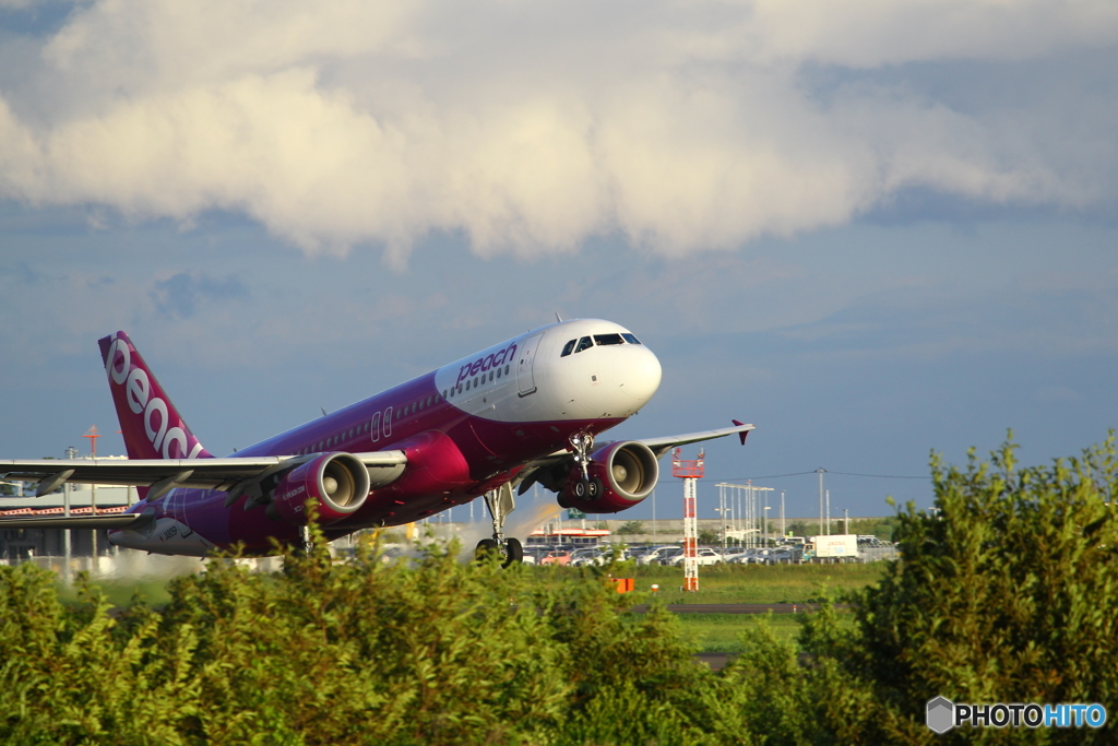 仙台空港　離陸　peach