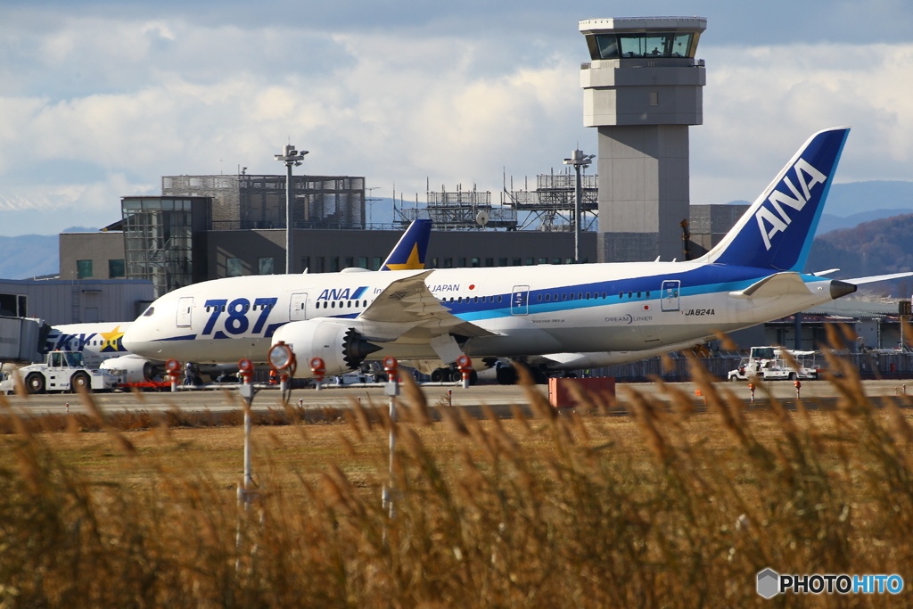 仙台空港に７８７