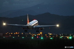 仙台空港　着陸　ミニオン