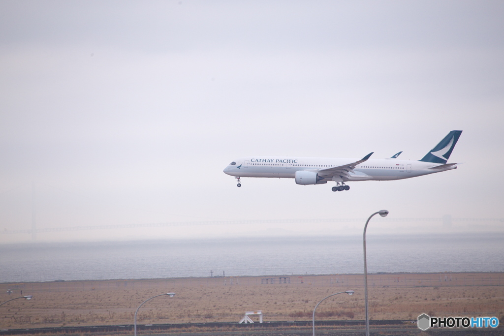 関西国際空港　着陸