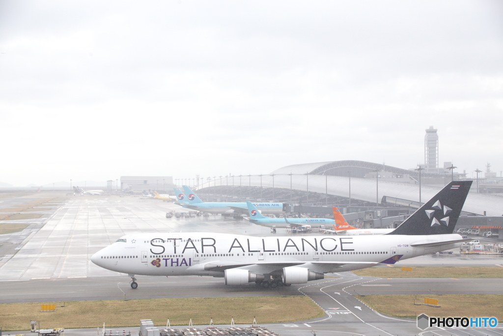 関西国際空港　ジャンボ