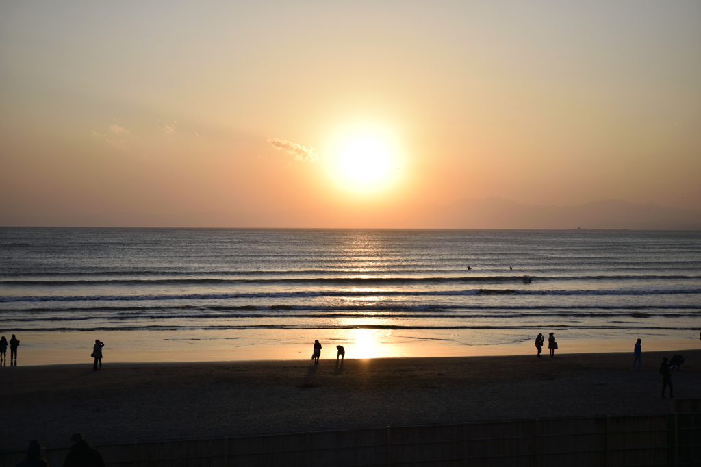 夕日