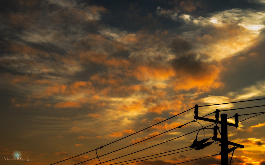 ある日の夕焼け空