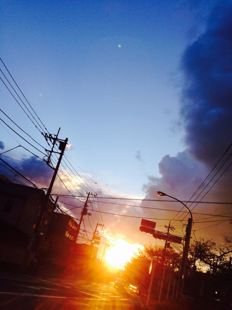 夕日
