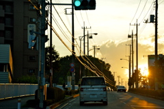 夕陽の電飾