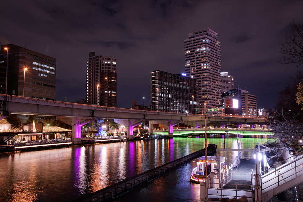 中之島夜景　HDR