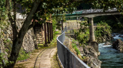 生野銀山　トロッコ軌道跡