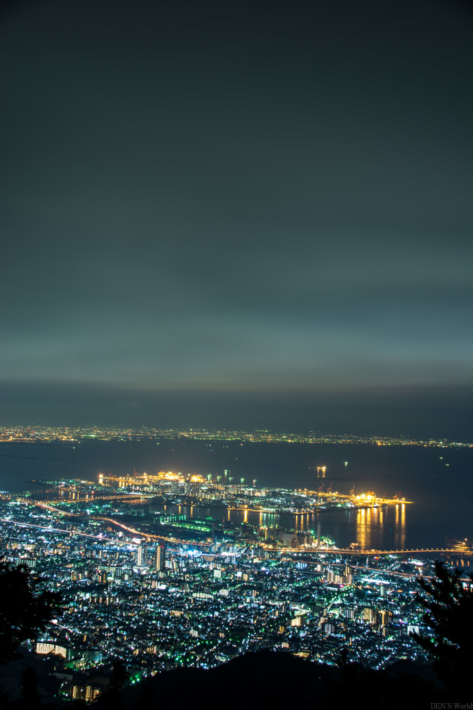 掬星台からの夜景