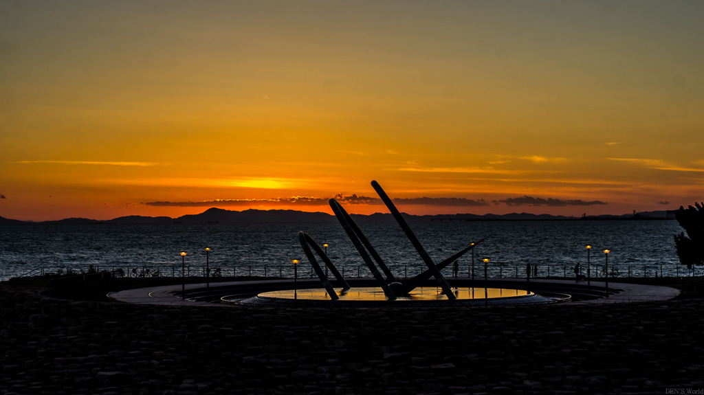 りんくうパーク夕景　NEX5N＋Nikkor-s.cAuto 50/1.4