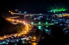 立雲峡からの夜景