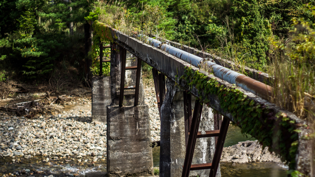 生野銀山　トロッコ軌道跡