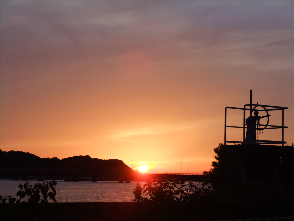 夕暮れ