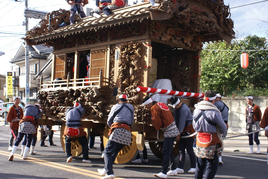 屋台の回転