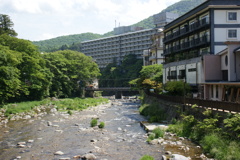塩原温泉の箒川