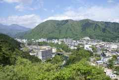 鬼怒川温泉遠景