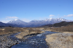 大谷川と日光連山