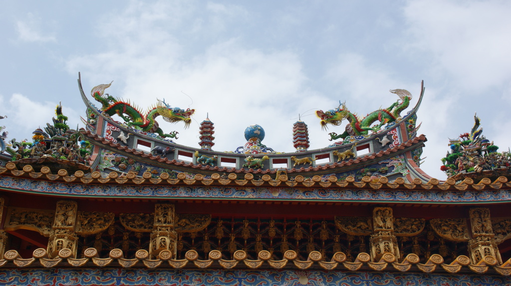 関帝廟の屋根