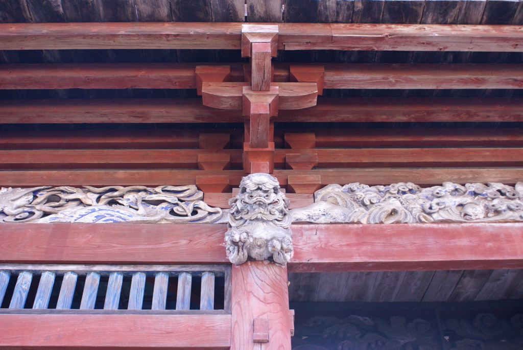 楼門の彫刻