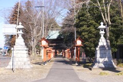 小山市　高椅神社参道