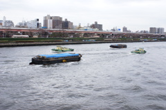 隅田川の船隊