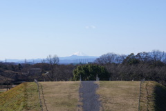 稲荷山古墳から見た富士山
