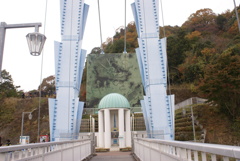 竜の壁画のアップ