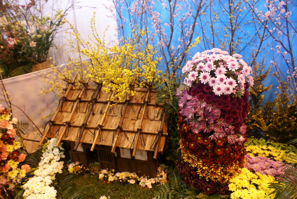 花の飾り付け