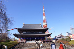 大殿と東京タワー