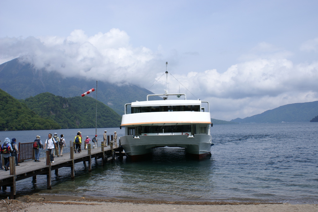 千手が浜到着